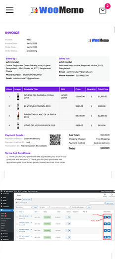 woomemo pdf invoice packing slip woocommerce plugin